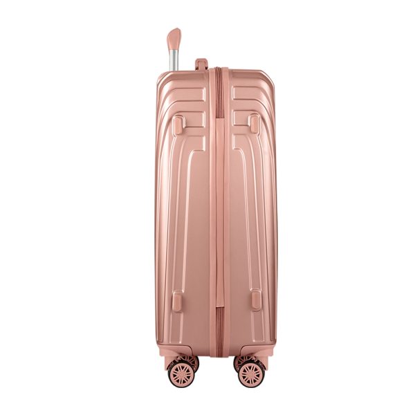 3pc Luggage 20” 24” 28” Trolley Suitcase Sets Travel TSA Hard Case Lightweight – Pink