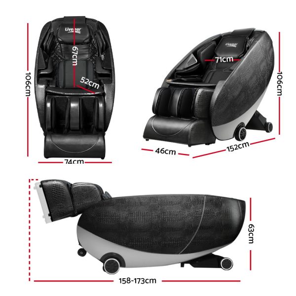 Massage Chair Zero Gravity Electric Massage Recliner Chair Deluxe – Black