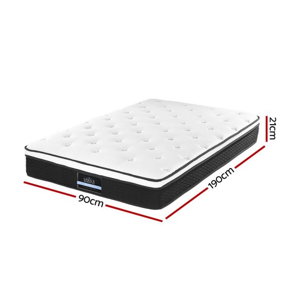 Barnstaple Bedding Bonita Euro Top Bonnell Spring Mattress 21cm Thick – SINGLE