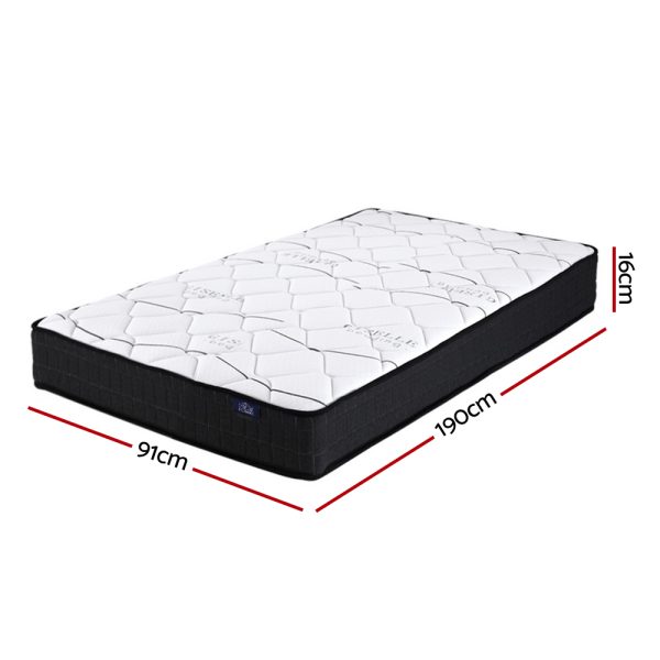 Barnegat Bedding Glay Bonnell Spring Mattress 16cm Thick