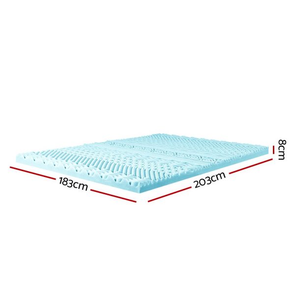 Bedding 11-zone Memory Foam Mattress Topper 8cm