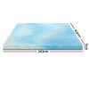 Cool Gel Memory Foam Topper Mattress Toppers w/ Bamboo Cover 5cm – QUEEN