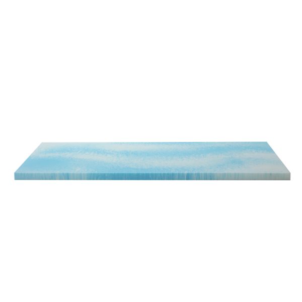 Cool Gel Memory Foam Topper Mattress Toppers w/ Bamboo Cover 5cm – QUEEN