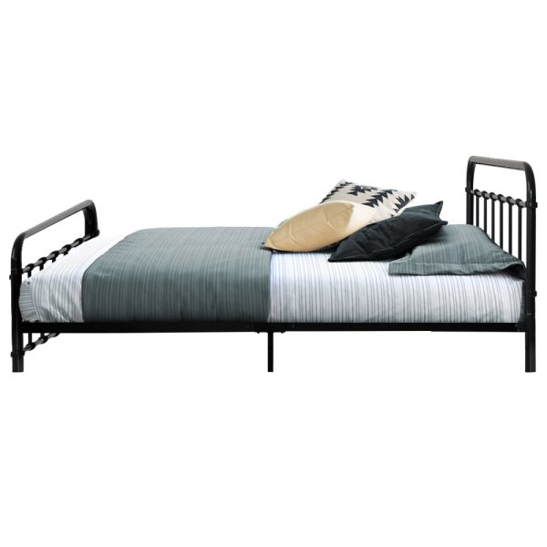 Adel LEO Metal Bed Frame – SINGLE, Black