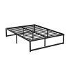 Bed Frame Metal Platform Bed Base Mattress Black TINO – DOUBLE