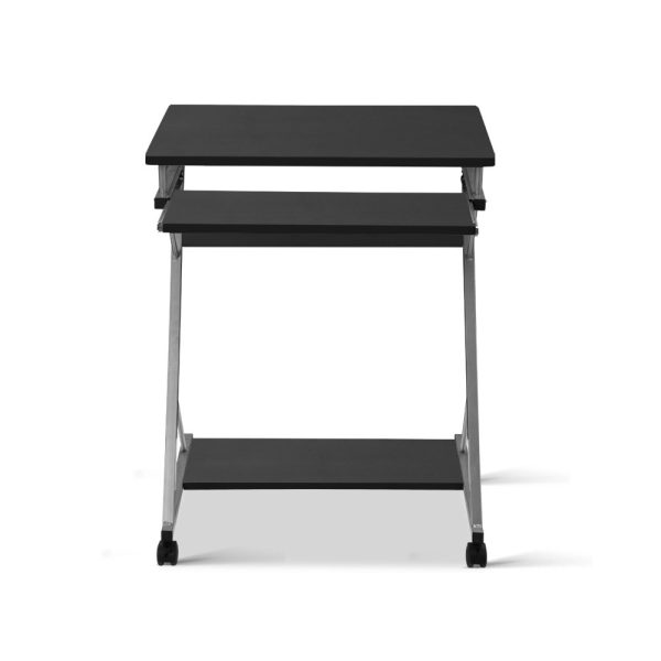 Metal Pull Out Table Desk – Black