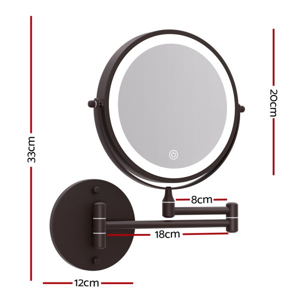 Extendable Makeup Mirror 10X Magnifying Double-Sided Bathroom Mirror