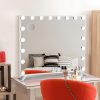 Makeup Mirror with Light LED Hollywood Vanity Dimmable Wall Mirrors – With Frame