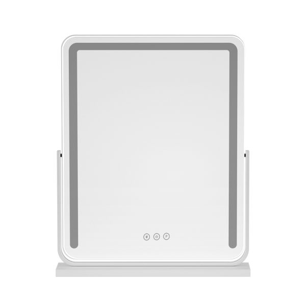 Makeup Mirror with Lights Hollywood Vanity Tabletop LED Mirrors 40X50CM – White