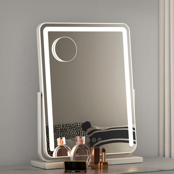 Makeup Mirror with Lights Hollywood Vanity Tabletop LED Mirrors 40X50CM – White