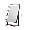 Hollywood Makeup Mirror With Light LED Strip Standing Tabletop Vanity – Black