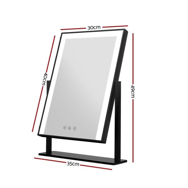 Hollywood Makeup Mirror With Light LED Strip Standing Tabletop Vanity