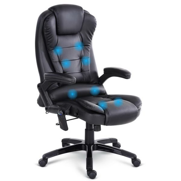 Massage Office Chair 8 Point PU Leather Office Chair