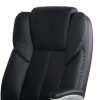 Massage Office Chair 8 Point PU Leather Office Chair – Black