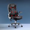 Massage Office Chair 8 Point PU Leather Office Chair – Black