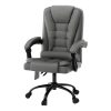 2 Point Massage Office Chair Fabric Black