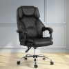 Executive Office Chair Leather Gaming Computer Desk Chairs Recliner – Without Footrest