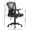 Gaming Office Chair Mesh Computer Chairs Swivel Executive Mid Back – Black