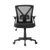 Gaming Office Chair Mesh Computer Chairs Swivel Executive Mid Back – Black