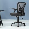 Gaming Office Chair Mesh Computer Chairs Swivel Executive Mid Back – Black