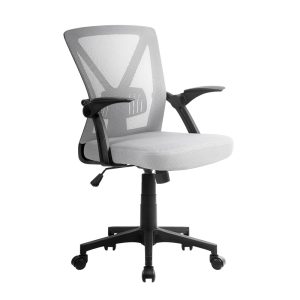 Gaming Office Chair Mesh Computer Chairs Swivel Executive Mid Back – Grey