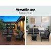 Outdoor Sofa Set Lounge Setting Wicker Table and Chairs Garden Patio Furniture