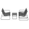 Outdoor Sofa Set Lounge Setting Textilene Table and Chairs Garden Patio Furniture