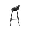 4-Piece Outdoor Bar Stools Plastic Metal Dining Chair Balcony