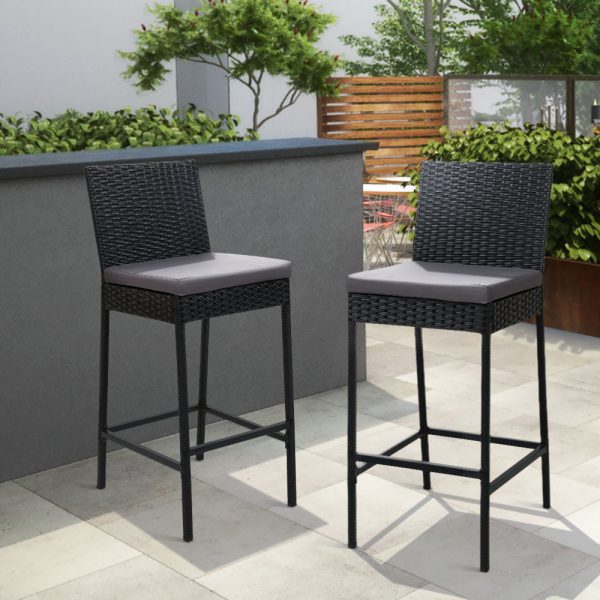 Outdoor Bar Stools Dining Chairs Wicker Furniture – 2