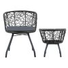 Outdoor Patio Chair and Table – Black