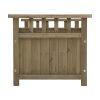 Outdoor Storage Bench Box Wooden Garden Toy Tool Sheds Patio Furniture Brown