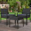 3-piece Outdoor Set – Black