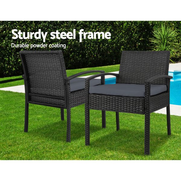 3-piece Outdoor Set – Black