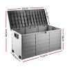 Outdoor Storage Box 290L Lockable Organiser Garden Deck Shed Tool Black