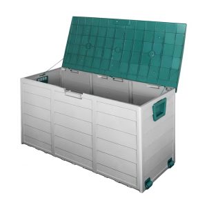 Outdoor Storage Box 290L Lockable Organiser Garden Deck Shed Tool Green