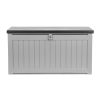 Outdoor Storage Box 190L Container Lockable Garden Bench Tool Shed Black