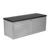 Outdoor Storage Box 390L Container Lockable Garden Bench Tools Toy Shed Black