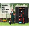 Gardeon Outdoor Storage Cabinet Box 173cm Lockable Cupboard Sheds Garage Adjustable Black