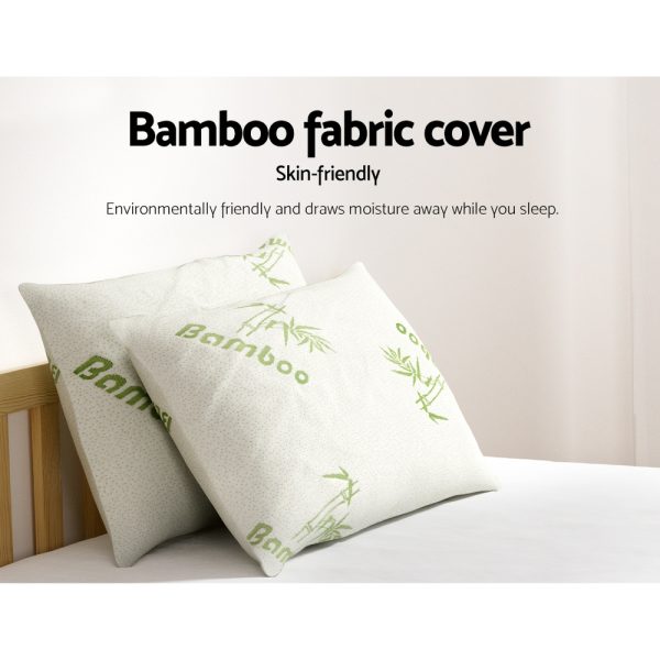 4 Pack Bamboo Pillow Family Hotel