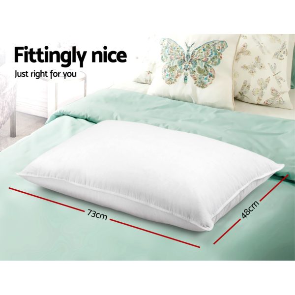 Bedding Set of 4 Medium & Firm Cotton Pillows