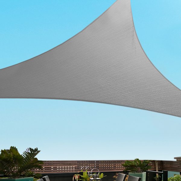 Sun Shade Sail Cloth Shadecloth Right Rectangle Canopy 280gsm – 3x3x4.3 m