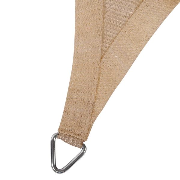 98% UV Sun Shade Sail Cloth Shadecloth Rectangle Canopy 280gsm – 2.5×3 m, Sand Beige