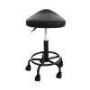 Saddle Stool Salon Chair Black Swivel Beauty Barber Hairdressing Gas Lift – 1