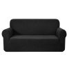 High Stretch Sofa Cover Couch Lounge Protector Slipcovers 3 Seater – Black