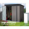 Garden Shed 1.95×1.31M Sheds Outdoor Storage Steel Workshop House Tool Double Door