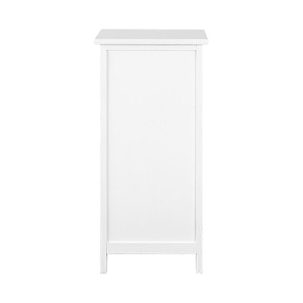 Bedside Table Bathroom Storage Cabinet 3 Drawers White