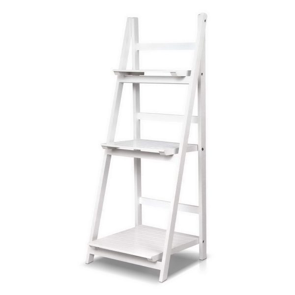 Bookshelf Corner Shelf 3 Tiers – ZANE White