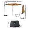 Outdoor Umbrella 3m Base Cantilever Beach Stand Sun Roma 50cm – Beige