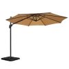 Outdoor Umbrella 3m Base Cantilever Beach Stand Sun Roma 50cm – Beige