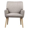 Armchair Lounge Chair Armchairs Accent Chairs Sofa Couch Fabric – Beige